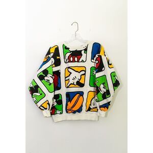 Vintage Mickey & Co. Cartoon Sweatshirt Cotton Vibrant Colors Size S J.G. Hook